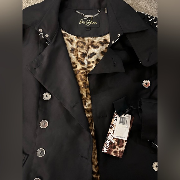 Sam Edelman embellished trench coat. - Picture 3 of 6